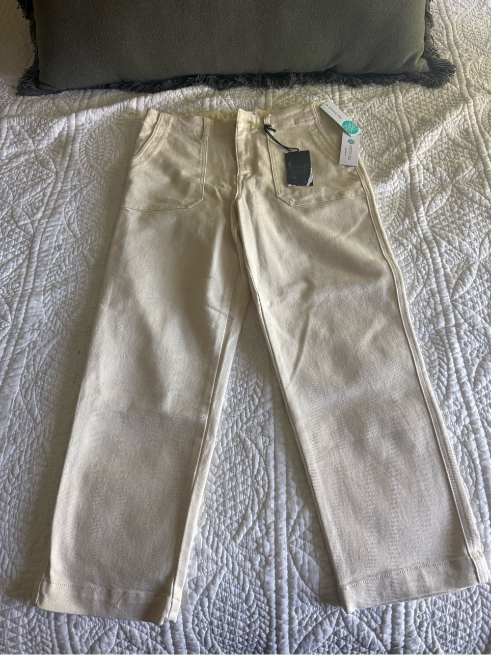 Studio Blue Sophia Relaxed Utility Pocket Pants: Size 12